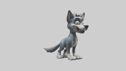 Cartoon Wolf model 3D model