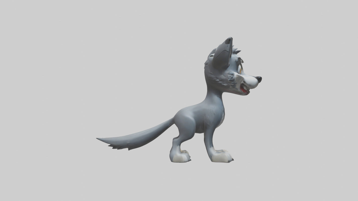 Cartoon Wolf model 3D model