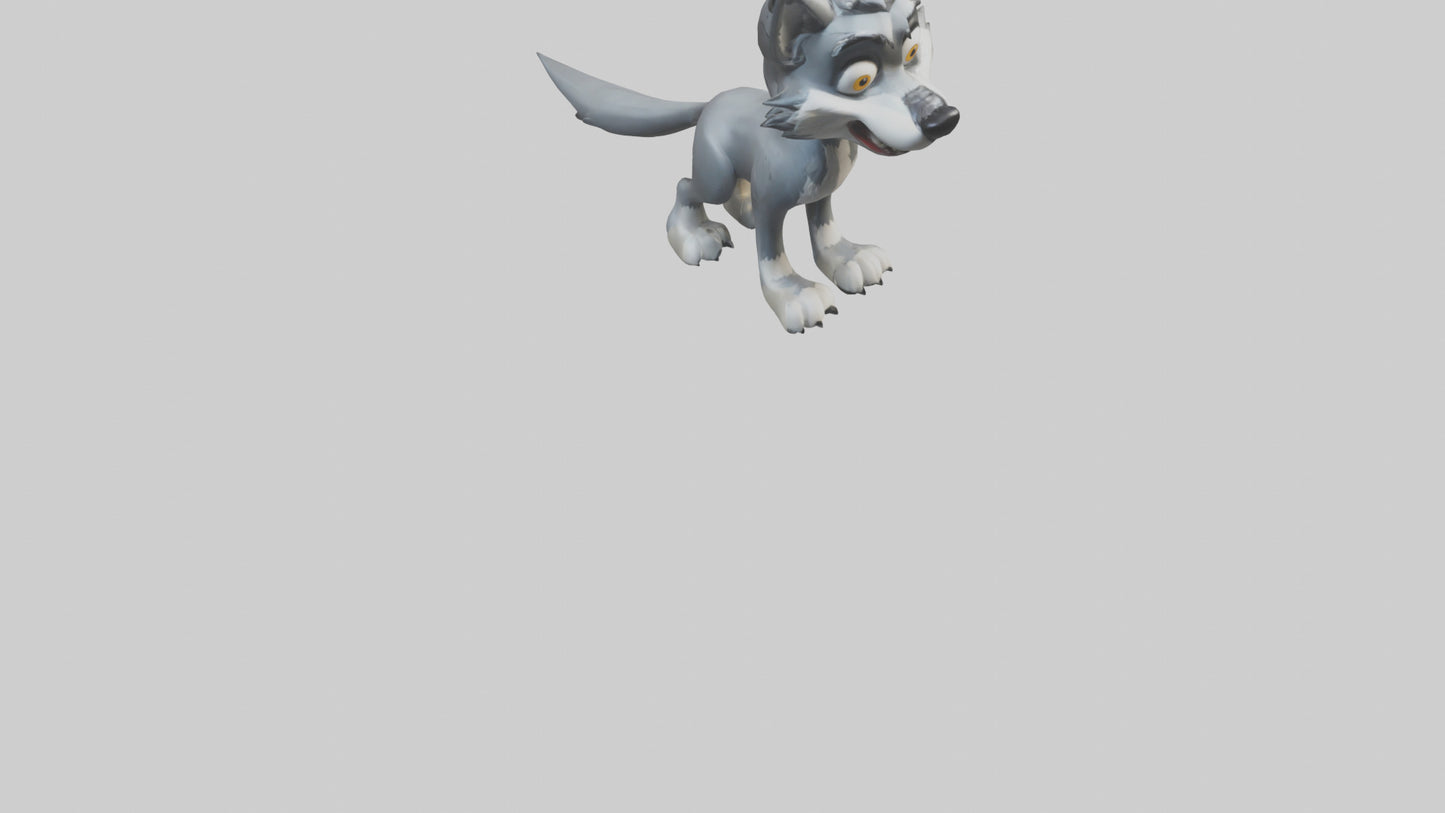 Cartoon Wolf model 3D model
