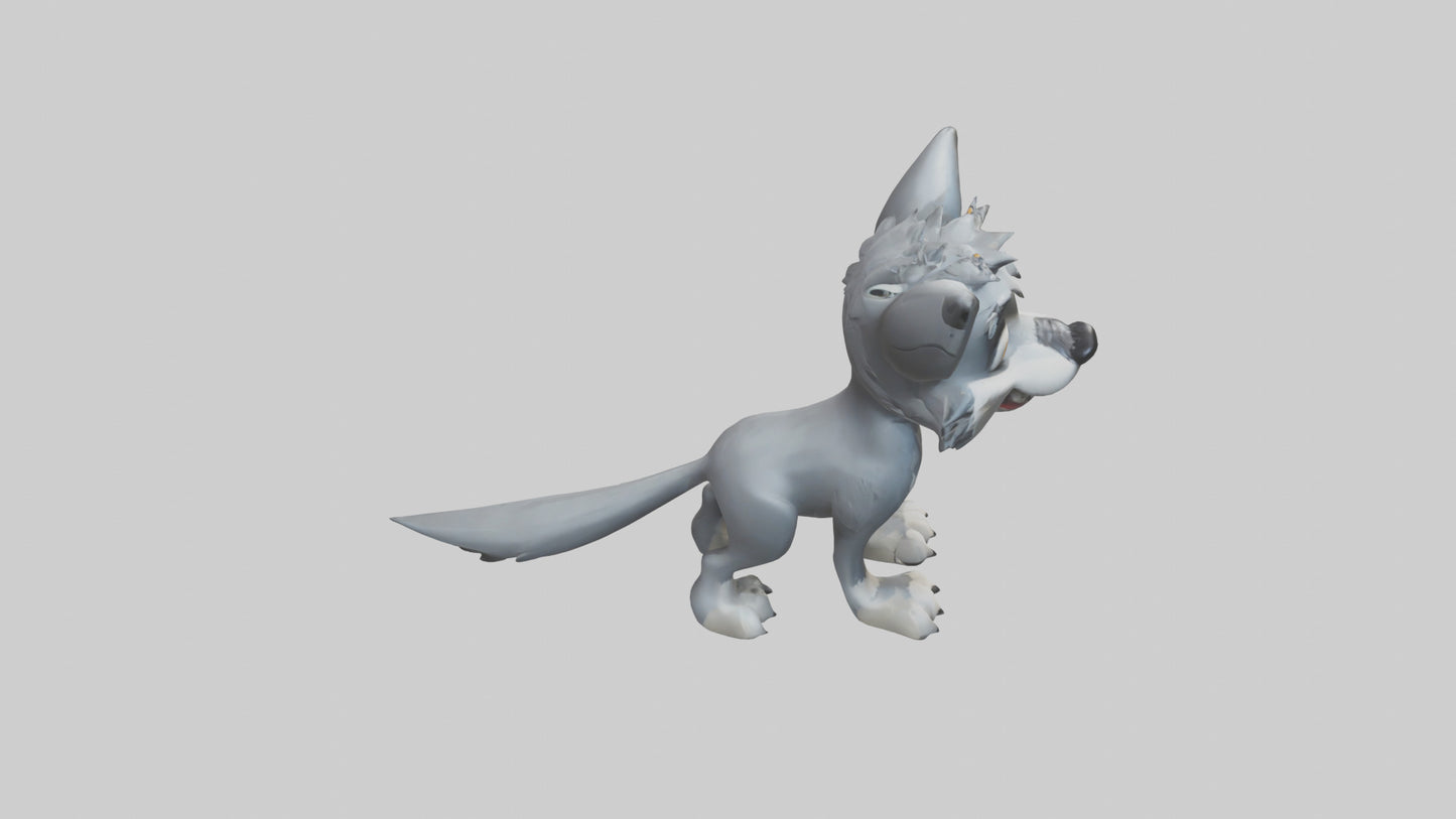 Cartoon Wolf model 3D model