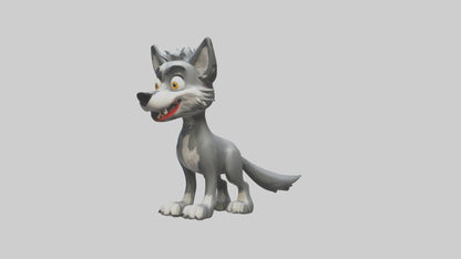Cartoon Wolf model 3D model