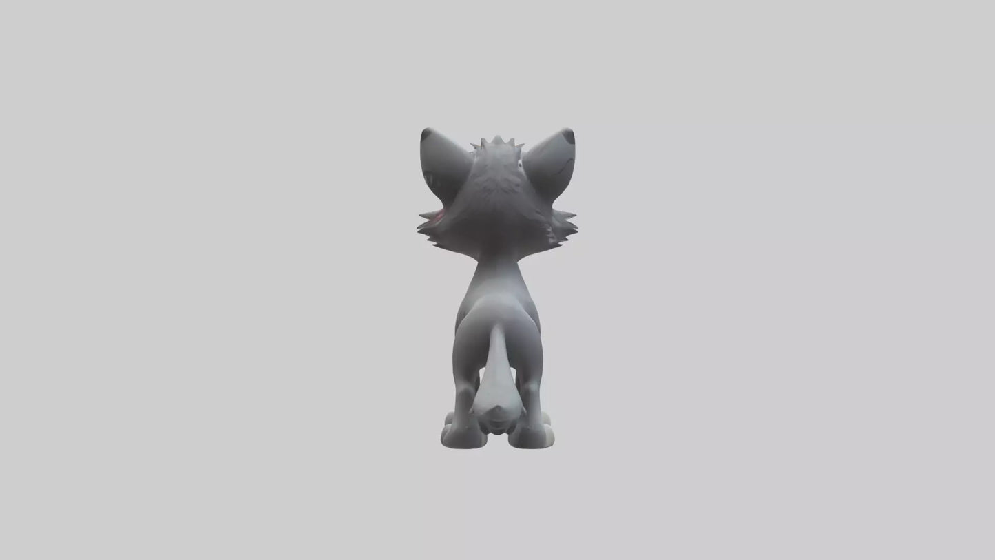 Cartoon Wolf model 3D model