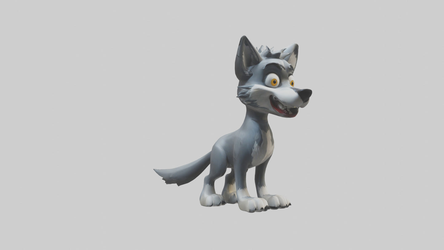 Cartoon Wolf model 3D model