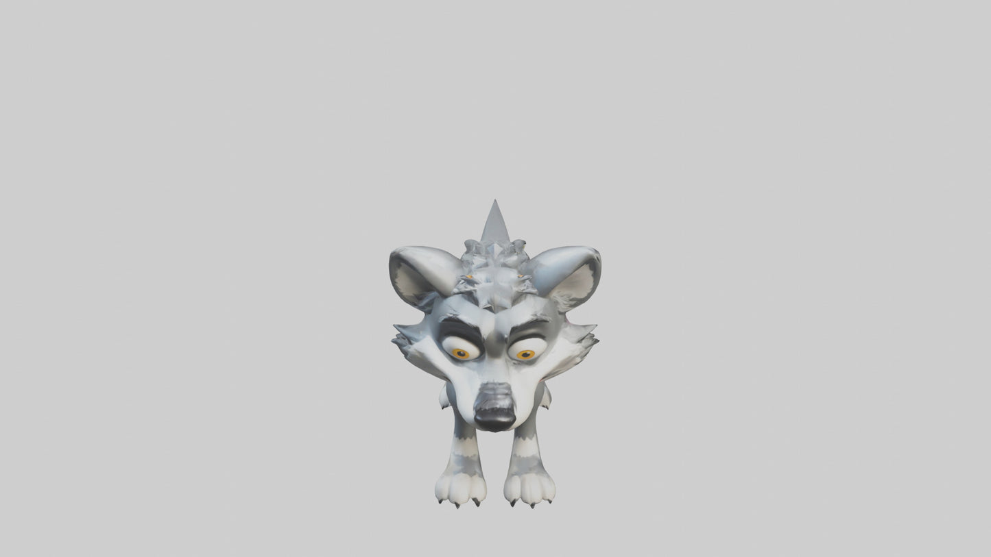 Cartoon Wolf model 3D model