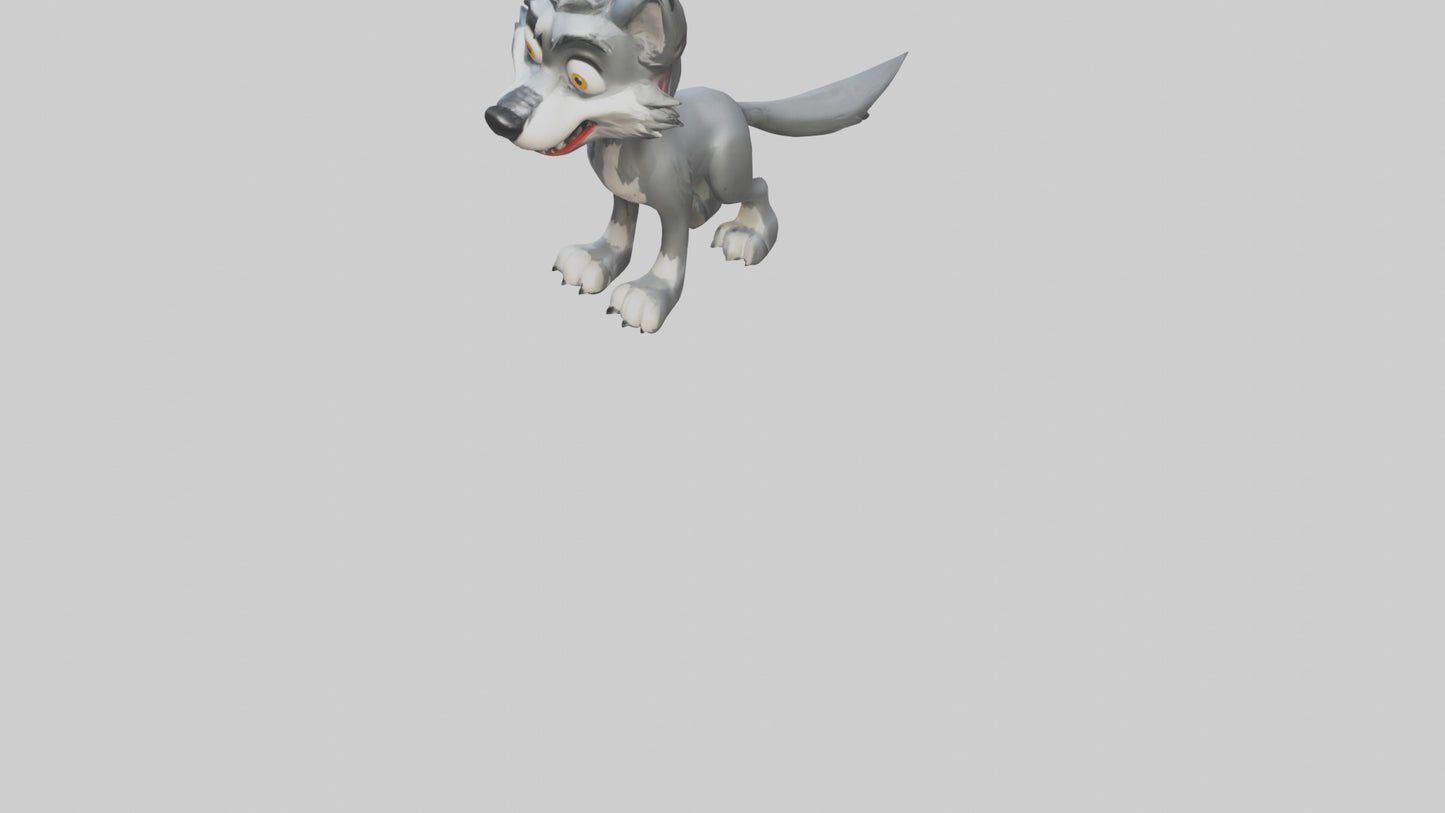 Cartoon Wolf model 3D model