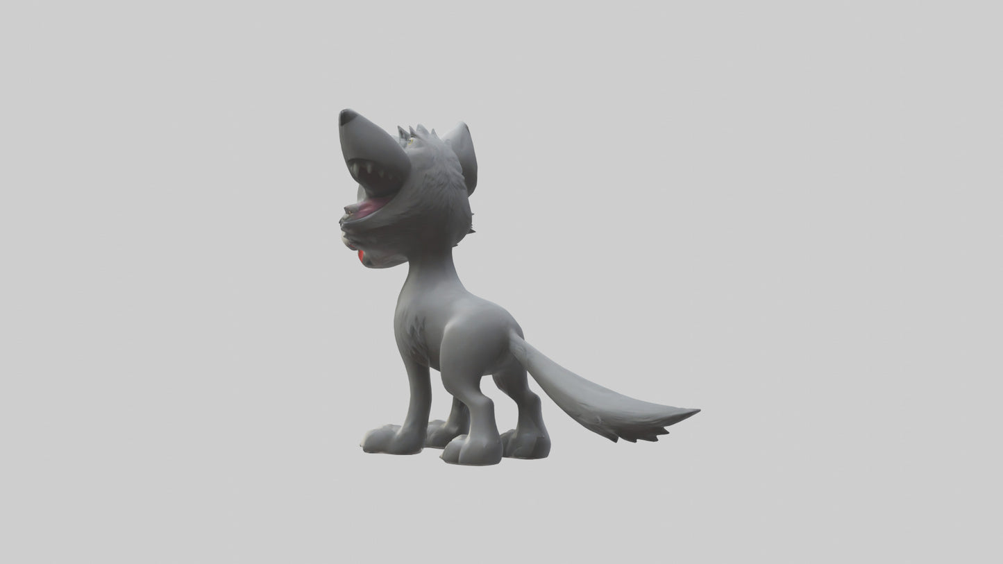 Cartoon Wolf model 3D model
