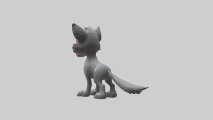 Cartoon Wolf model 3D model
