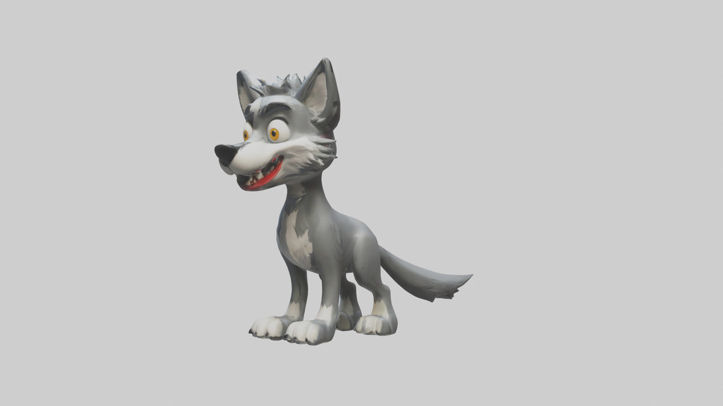 Cartoon Wolf model 3D model