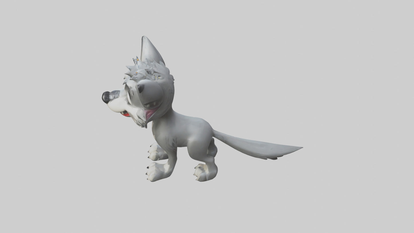 Cartoon Wolf model 3D model
