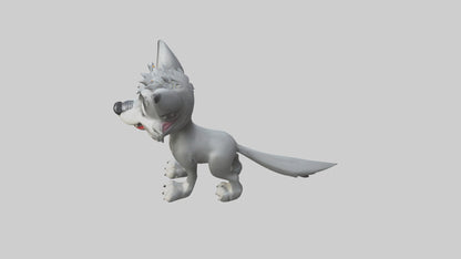 Cartoon Wolf model 3D model