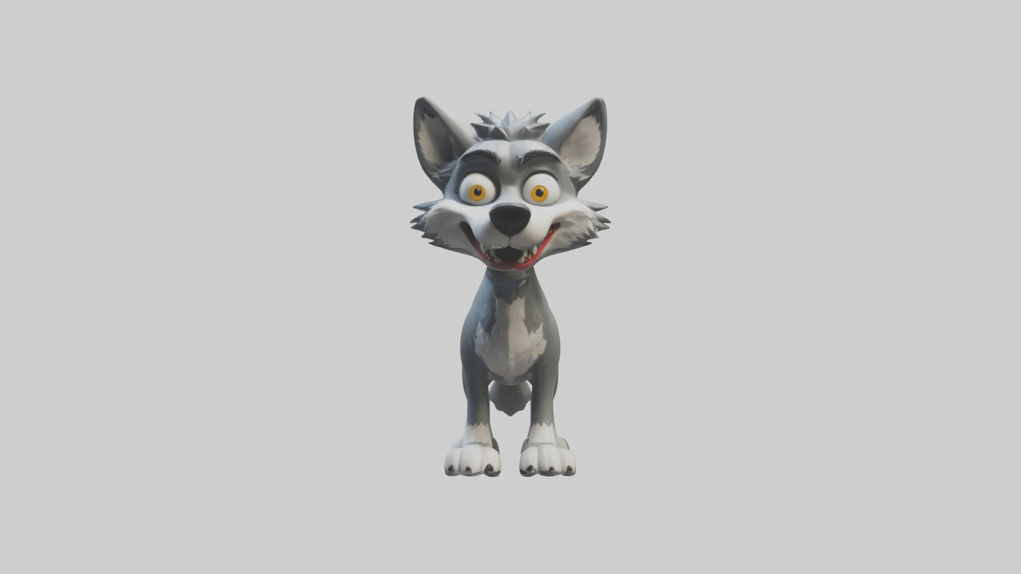 Cartoon Wolf model 3D model