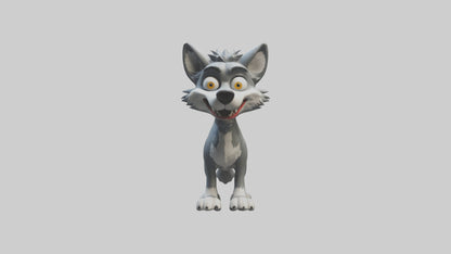 Cartoon Wolf model 3D model