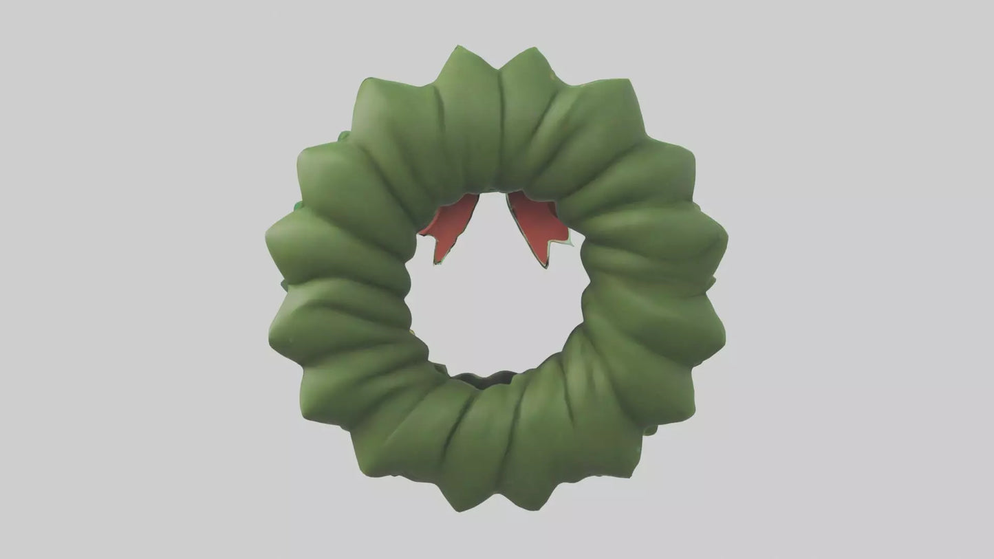 Cartoon Wreath Model 1 VR / AR / low-poly