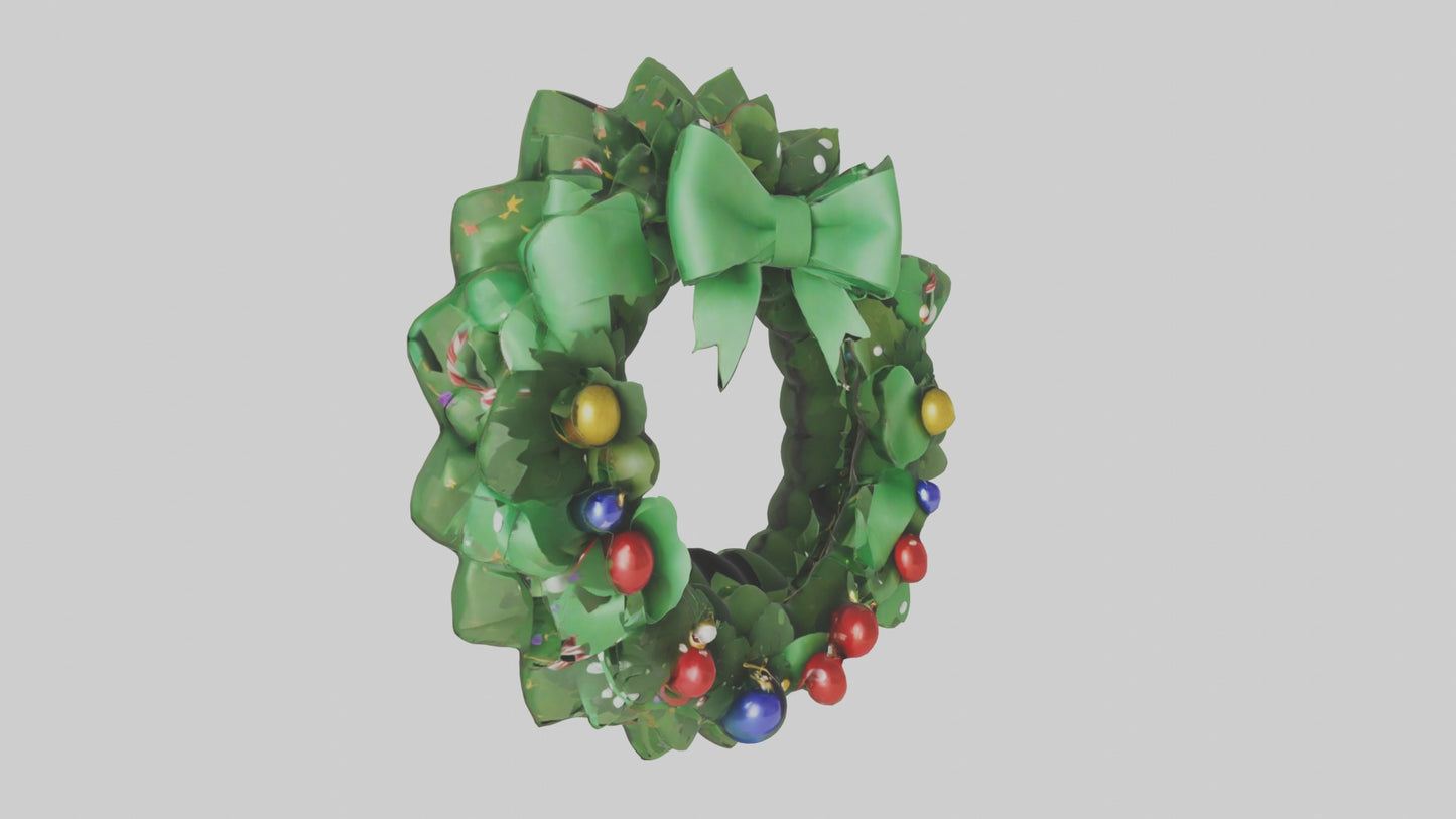 Cartoon Wreath Model 1 VR / AR / low-poly