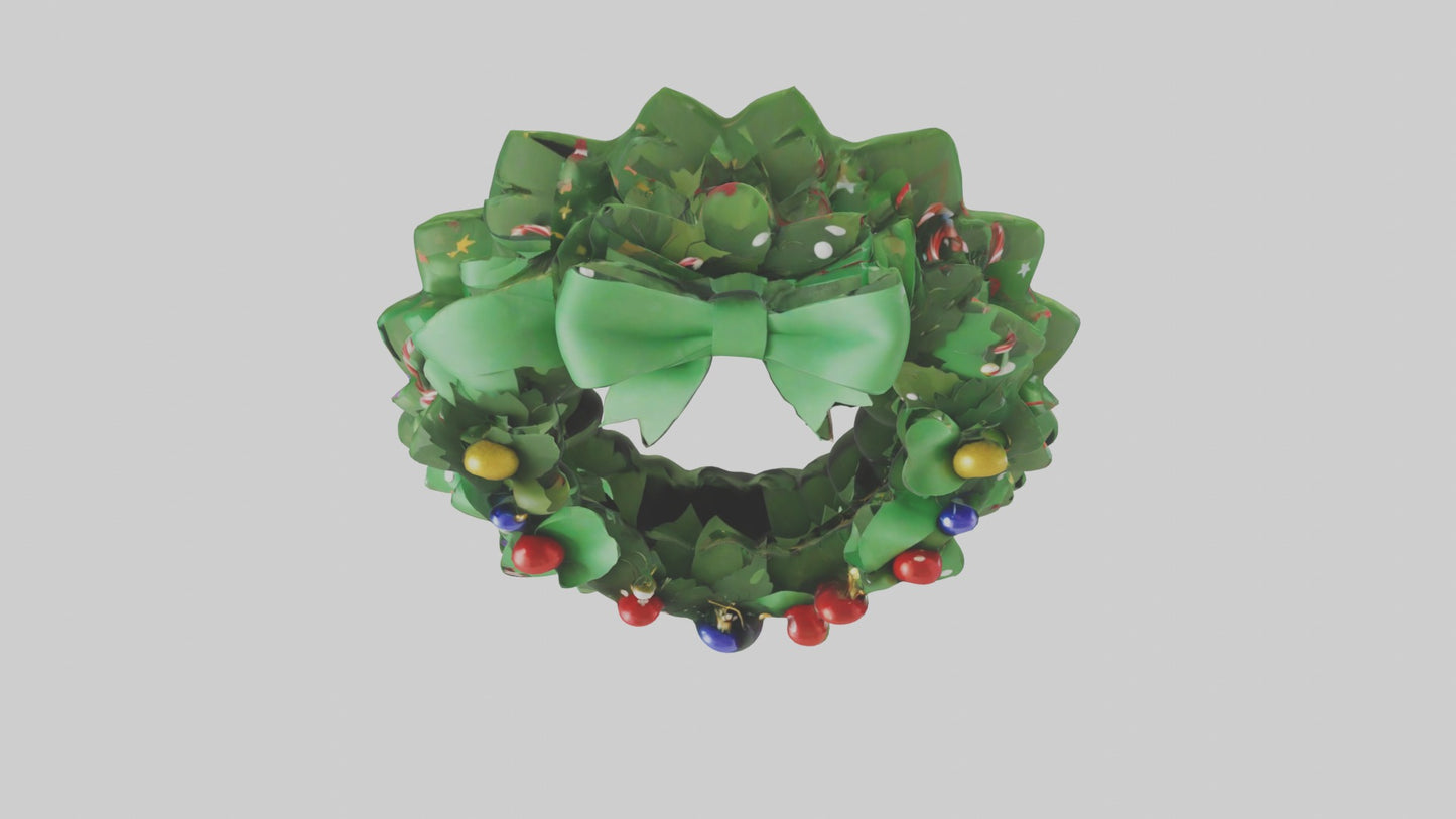 Cartoon Wreath Model 1 VR / AR / low-poly