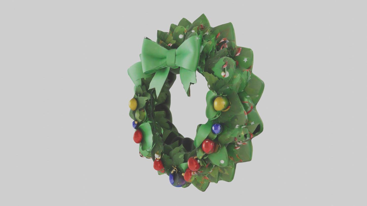 Cartoon Wreath Model 1 VR / AR / low-poly