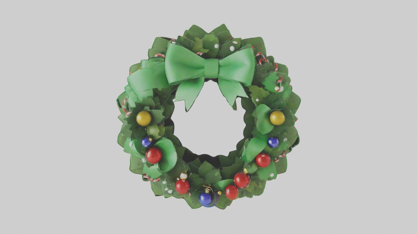 Cartoon Wreath Model 1 VR / AR / low-poly