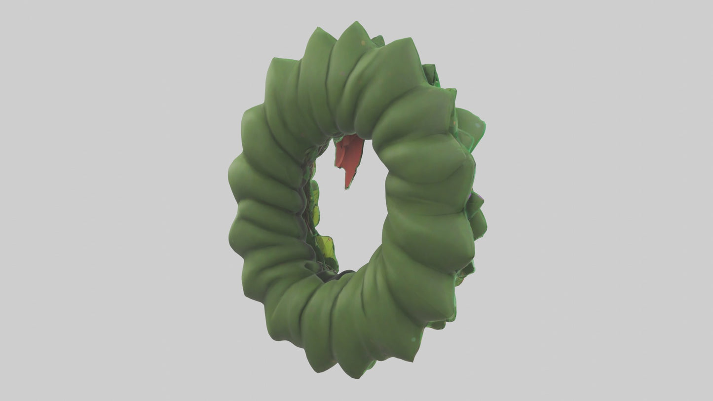 Cartoon Wreath Model 1 VR / AR / low-poly