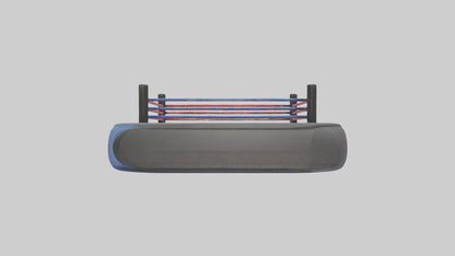 Cartoon Wrestling Mat model 3D model