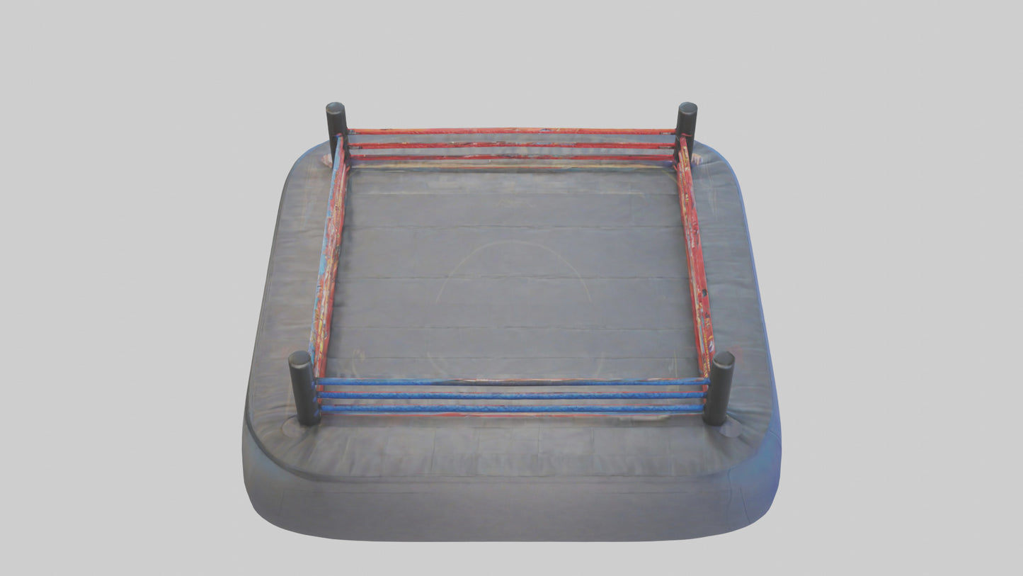 Cartoon Wrestling Mat model 3D model