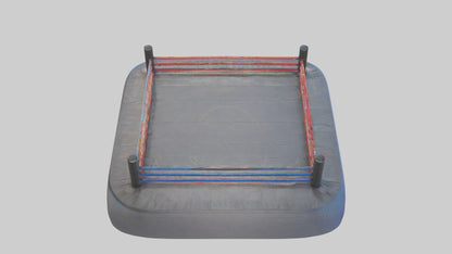 Cartoon Wrestling Mat model 3D model