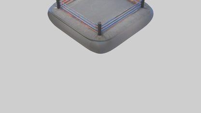 Cartoon Wrestling Mat model 3D model