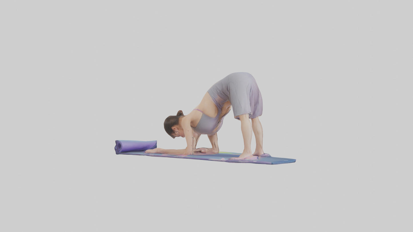 Cartoon Yoga Mat model 3D model