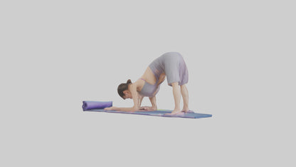 Cartoon Yoga Mat model 3D model