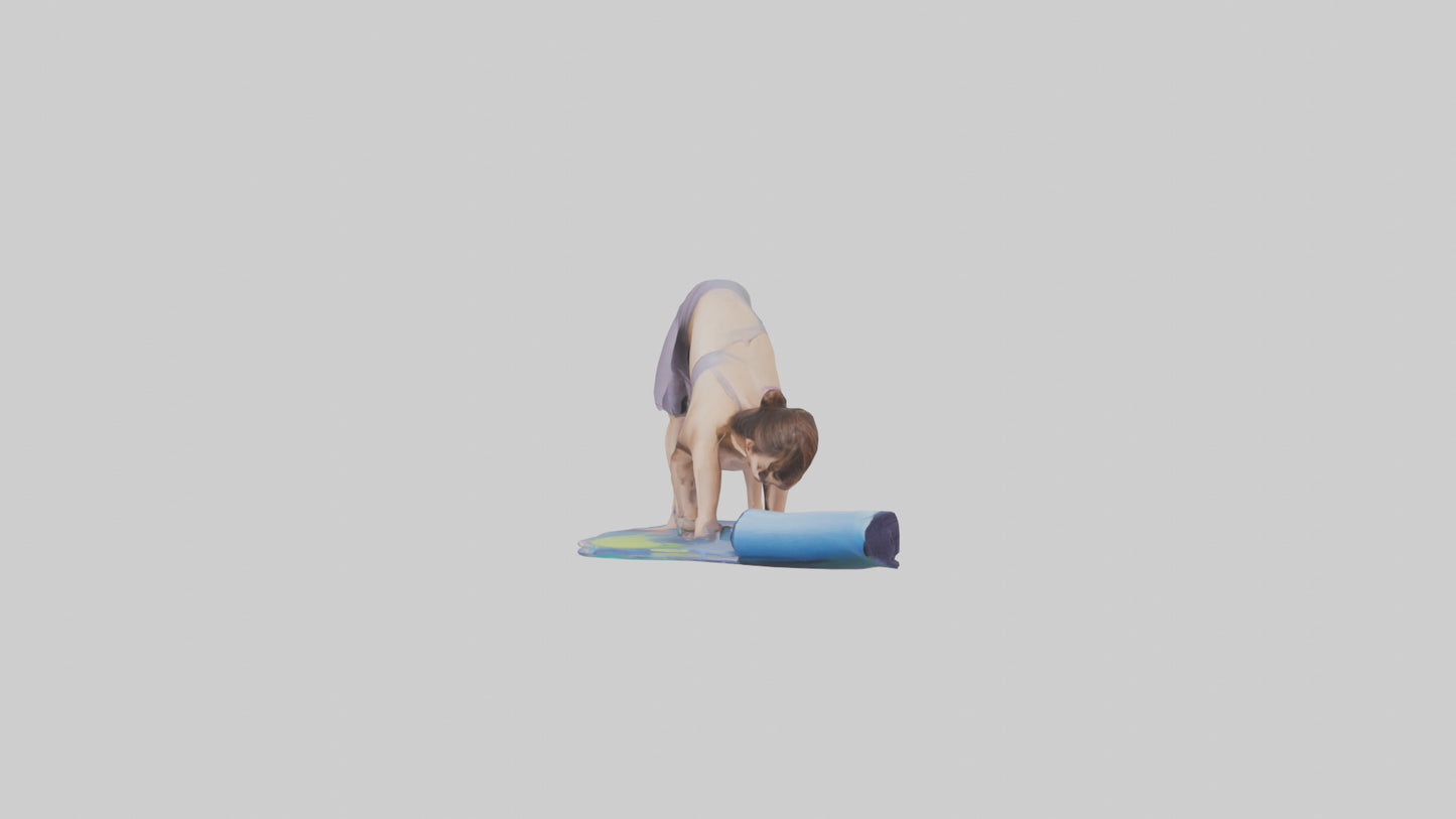 Cartoon Yoga Mat model 3D model