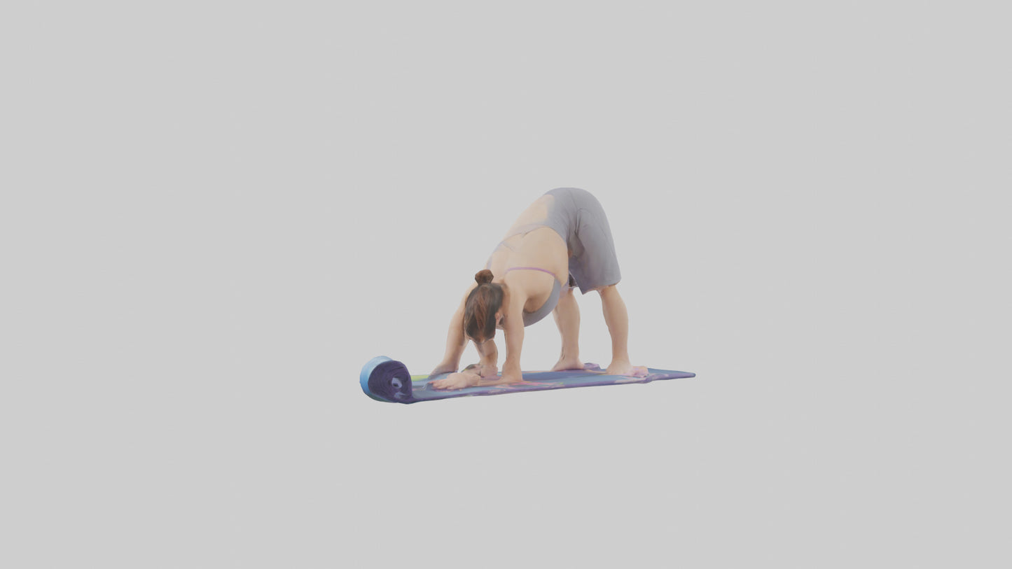 Cartoon Yoga Mat model 3D model