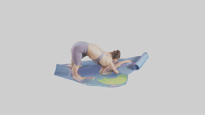 Cartoon Yoga Mat model 3D model