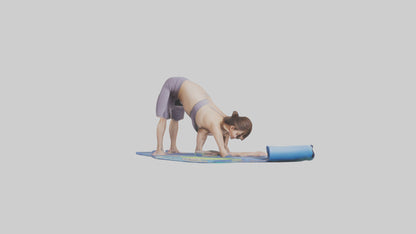 Cartoon Yoga Mat model 3D model