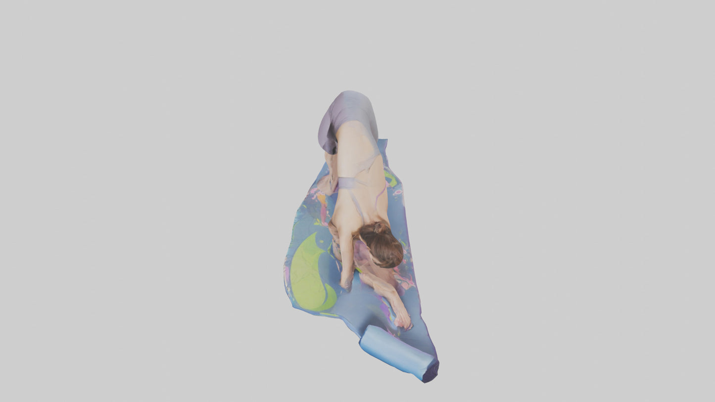 Cartoon Yoga Mat model 3D model