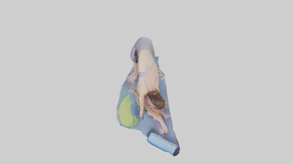 Cartoon Yoga Mat model 3D model