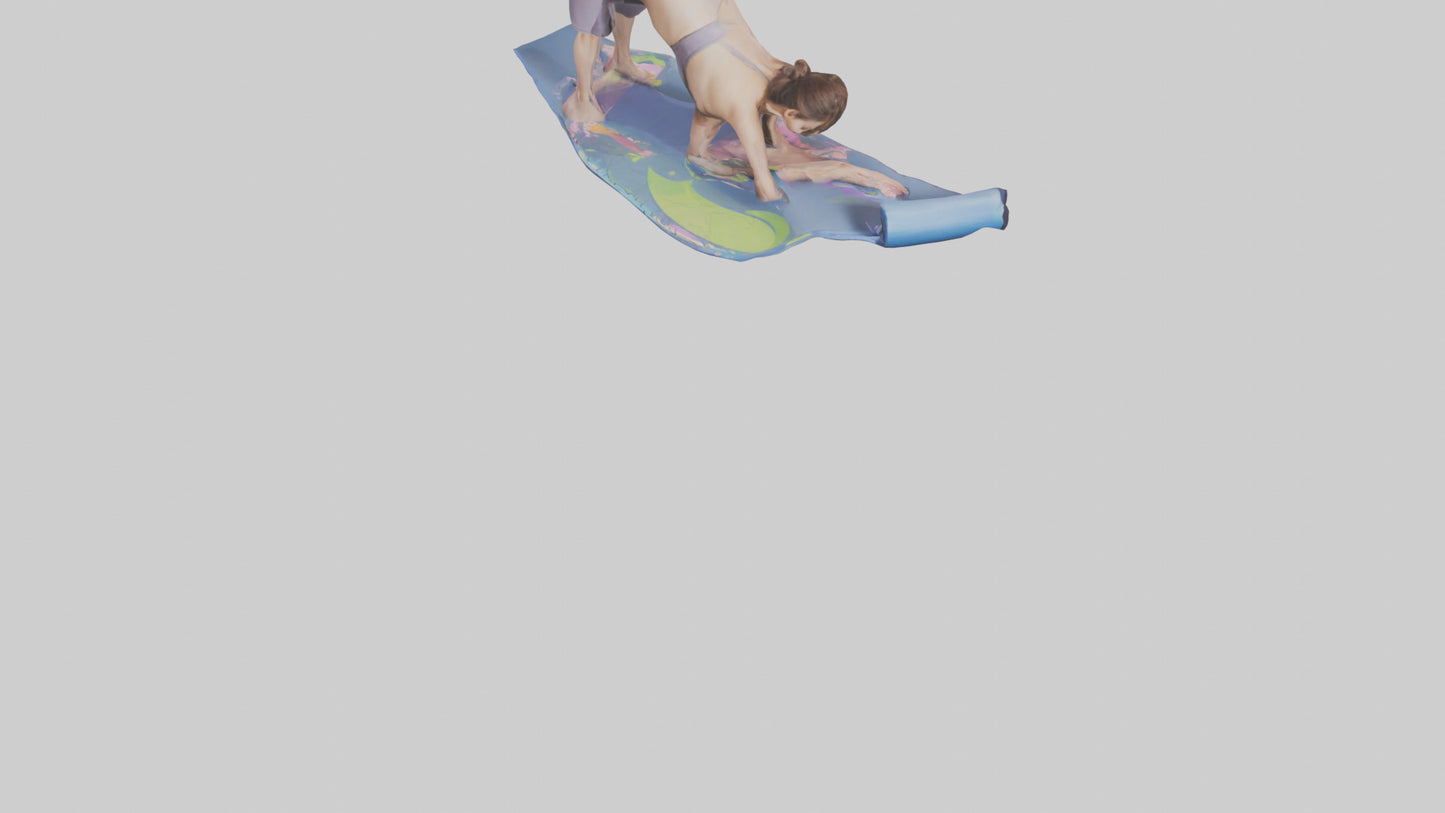 Cartoon Yoga Mat model 3D model