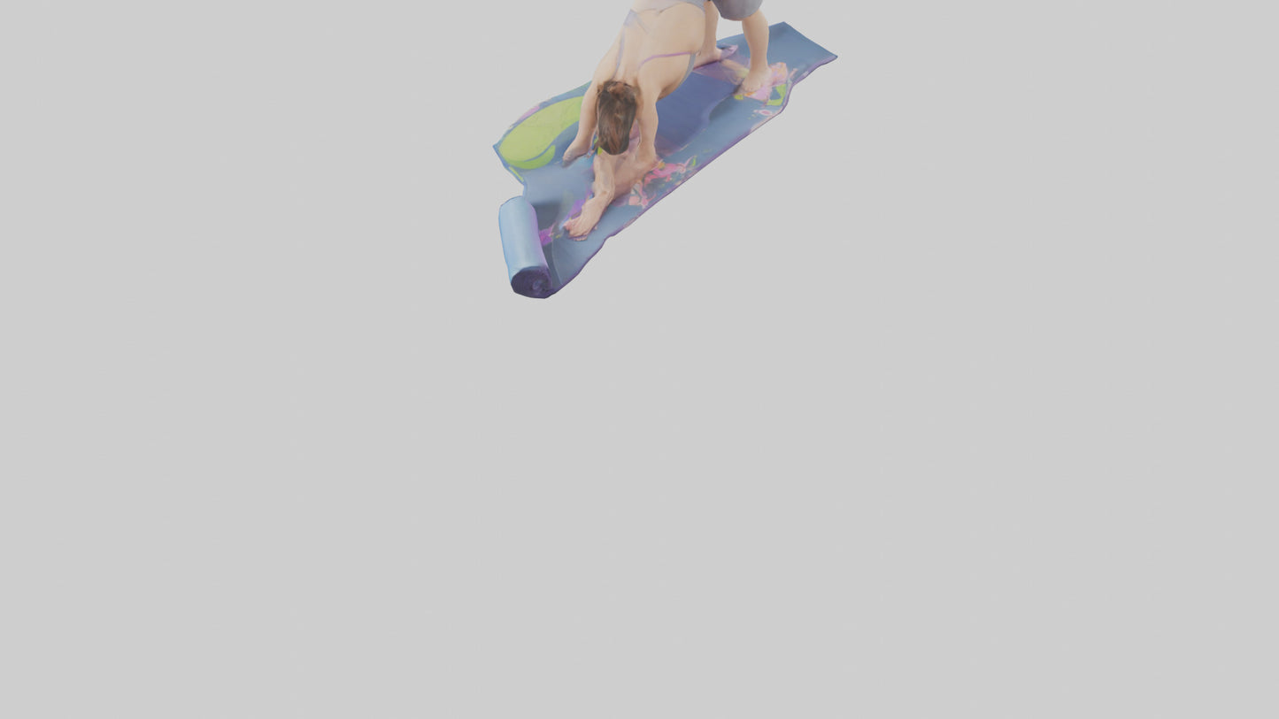 Cartoon Yoga Mat model 3D model