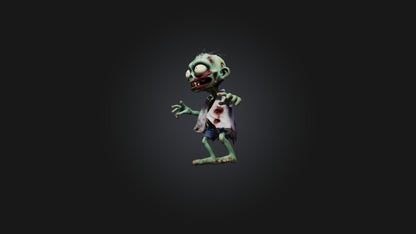 3D model Cartoon Zombie VR / AR / low-poly