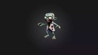 3D model Cartoon Zombie VR / AR / low-poly