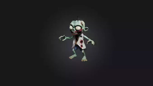 3D model Cartoon Zombie VR / AR / low-poly