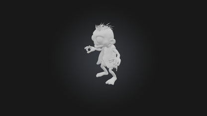 3D model Cartoon Zombie VR / AR / low-poly