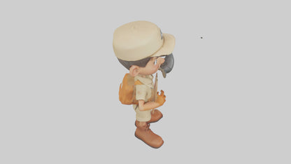 Cartoon Zookeeper model 3D model