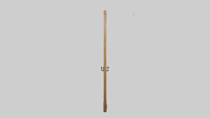 Carved wood door model 3D model