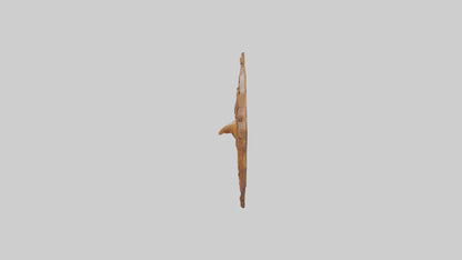 Carved wooden wall hanging model 3D model