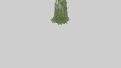 Cascading Foliage statue model VR / AR / low-poly
