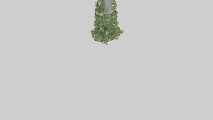 Cascading Foliage statue model VR / AR / low-poly