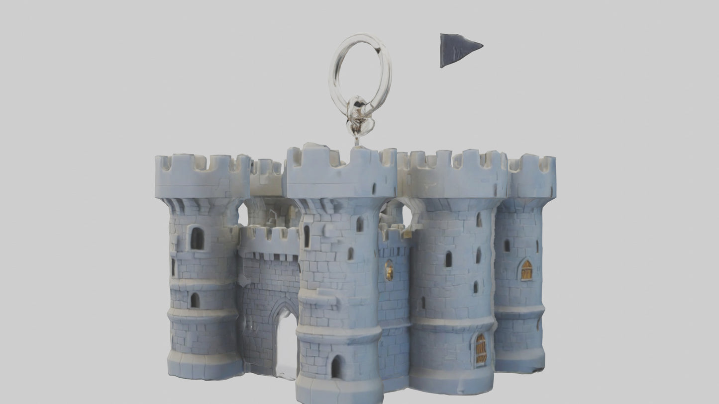Castle keychain model 3D model