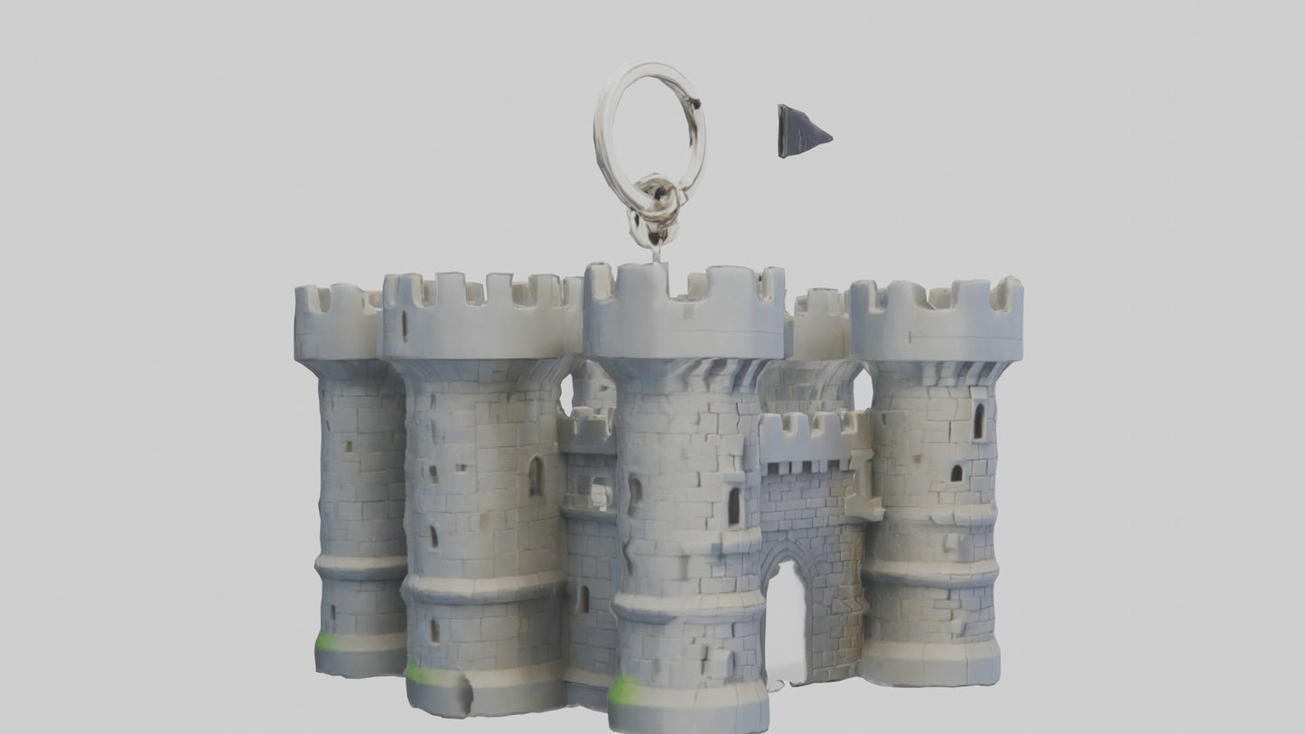 Castle keychain model 3D model