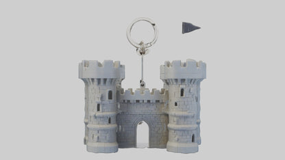 Castle keychain model 3D model