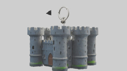 Castle keychain model 3D model