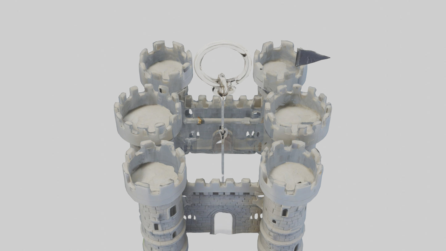 Castle keychain model 3D model